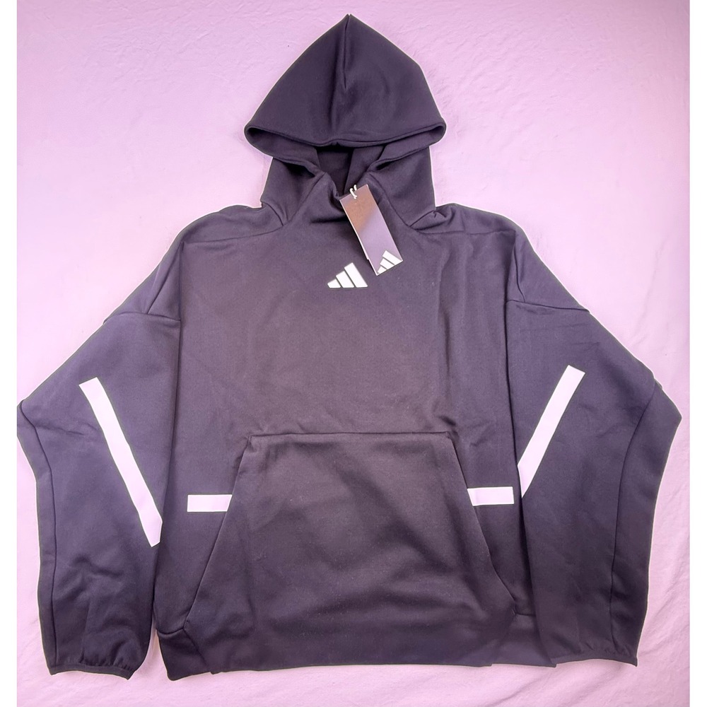 Adidas Hoodie Women Small Black NEW Z.N.E. Pullover Sportswear HY8030